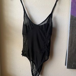 Sheer lingerie bodysuit